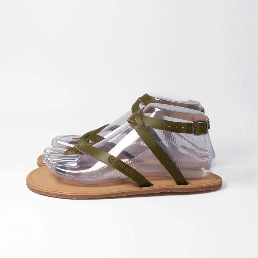 Босоногие сандалии bLIFESTYLE sunnySTYLE — оливковый