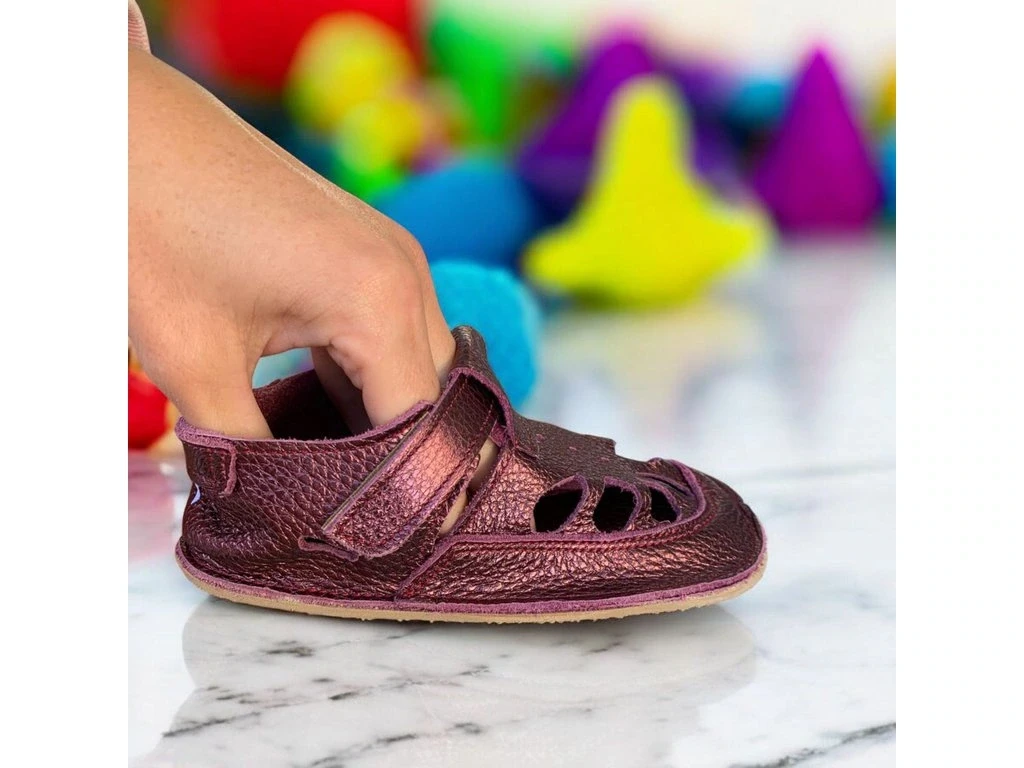Сандалии Baby Bare Summer Perforation — бордовый (детские)
