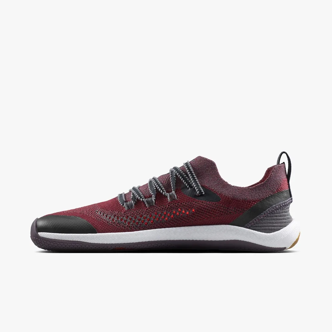 Кроссовки Vivobarefoot Primus Flow Knit — мужская модель, тёмно-бордовый, фото 3