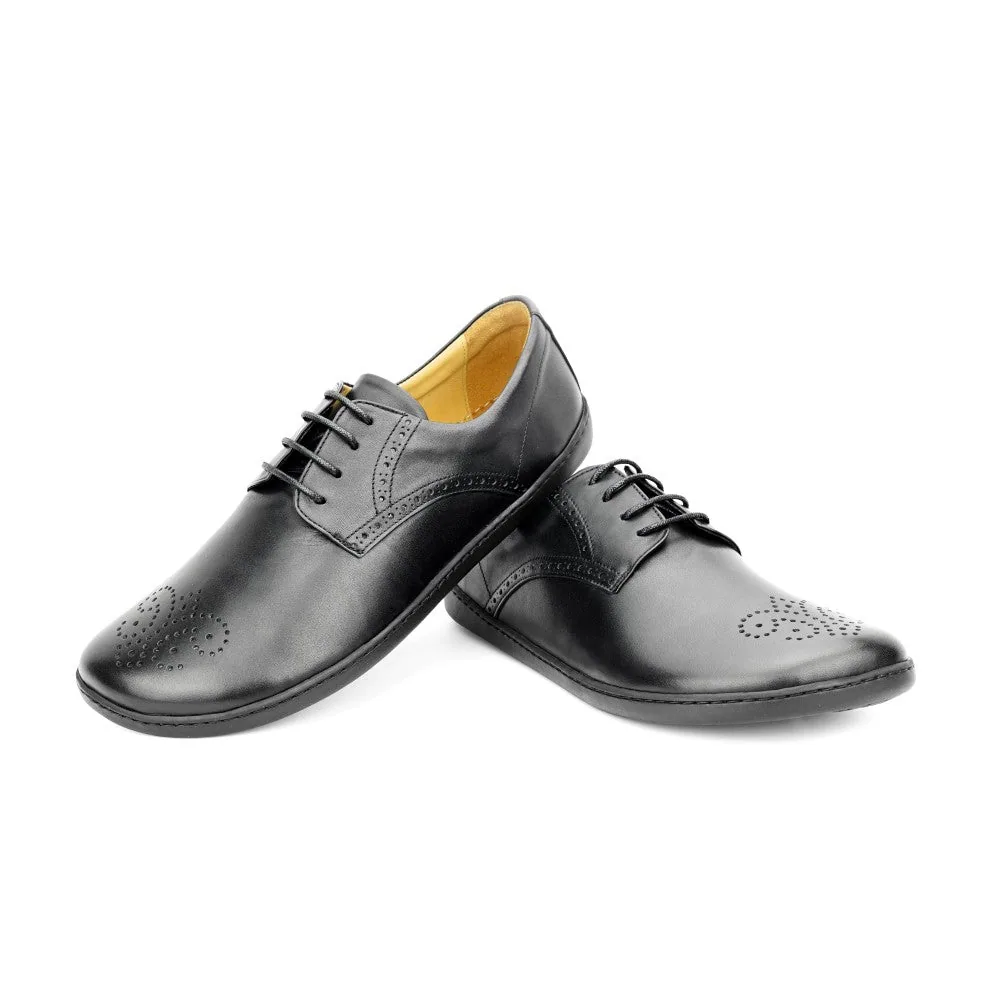 Полуботинки для женщин и мужчин ZAQQ PEAQ Brogue Black (чёрный цвет) — фото 1 из 9