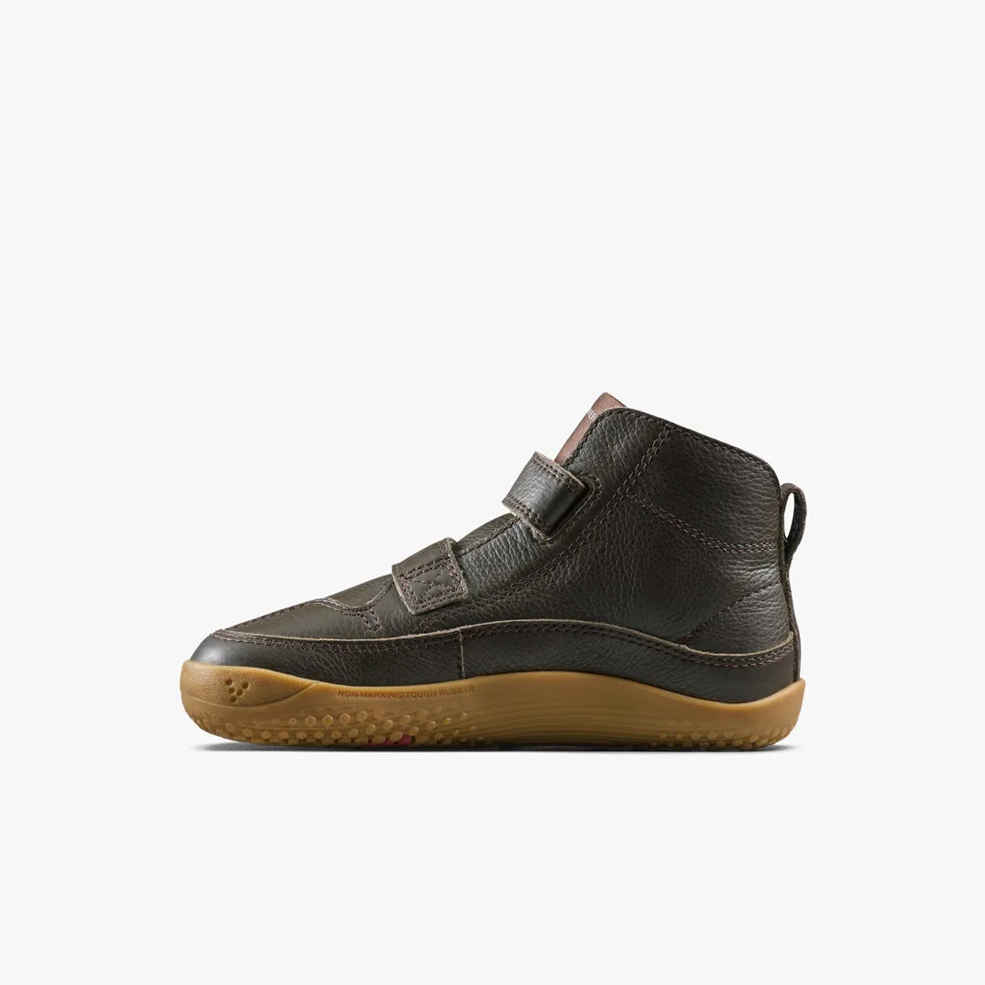 Ботинки Vivobarefoot Gobi Boot — детская модель, коричневый, фото 3