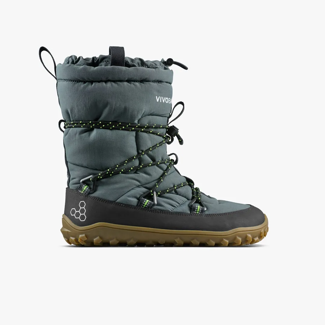 Ботинки Vivobarefoot Tracker Pioneer Boot WP — мужская модель, тёмный серо-зелёный — фото 1 из 7