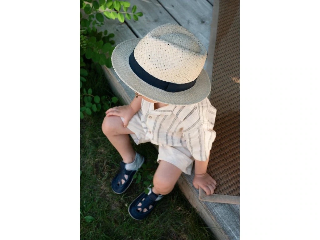 Сандалии Baby Bare Summer Perforation — синий, серый (детские), фото 2