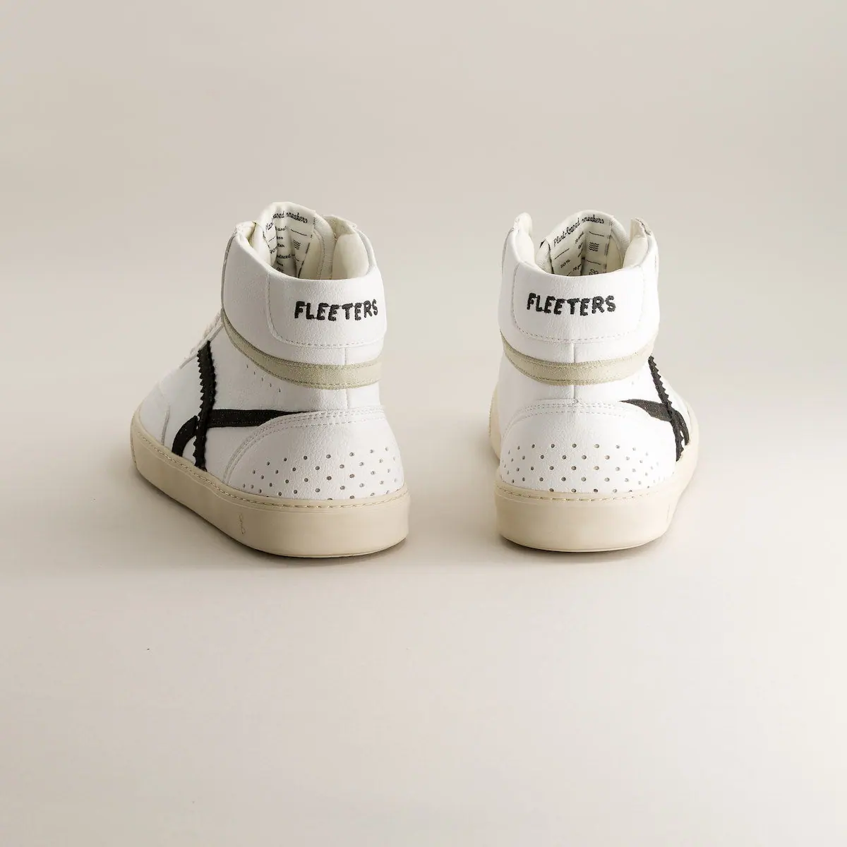 Босоногие кроссовки Fleeters Bamboo — белый и чёрный, фото 3