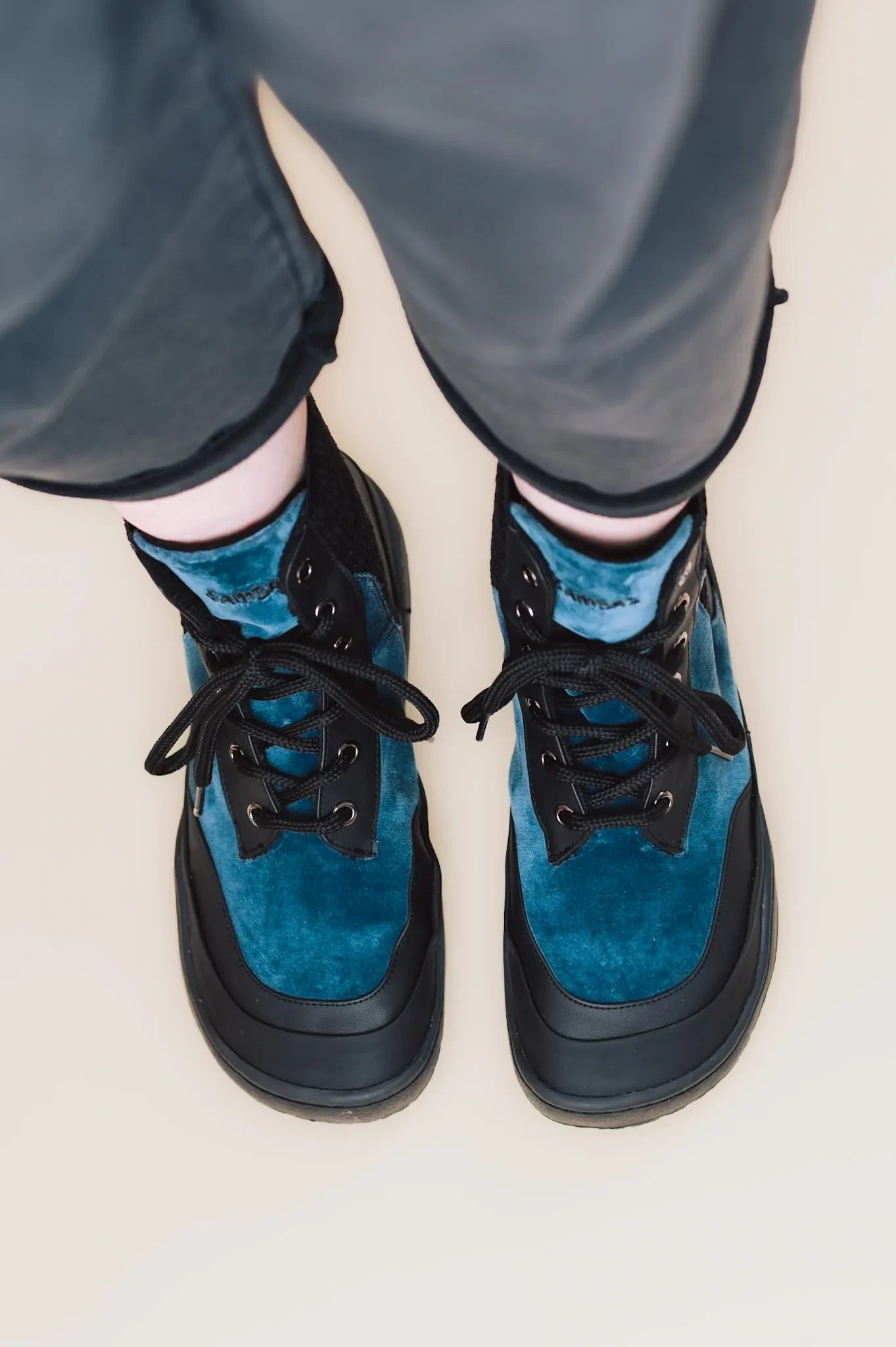 Босоногие ботинки Sambas the bambas Eclipse — синие с чёрным, фото 3