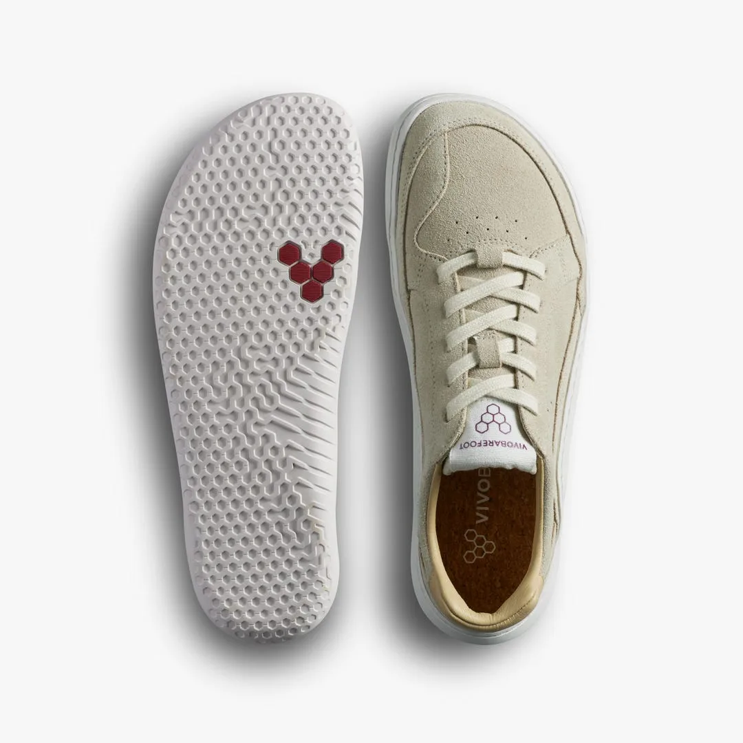 Кроссовки Vivobarefoot Gobi III Sneaker Leather — мужская модель, песочный с бордовым, фото 2
