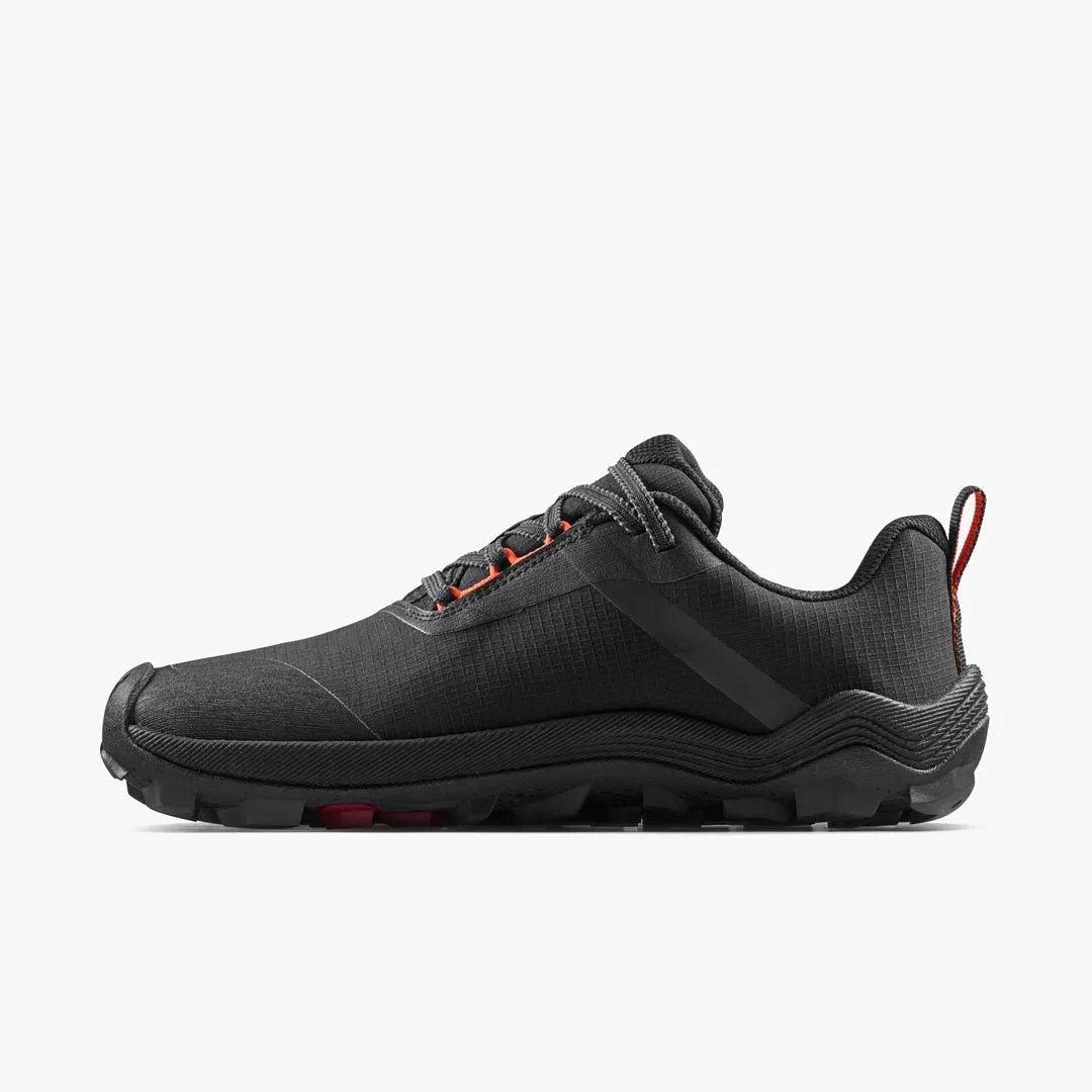 Кроссовки Vivobarefoot Primus Trail Flow Waterproof — мужская модель, чёрный с красным, фото 3