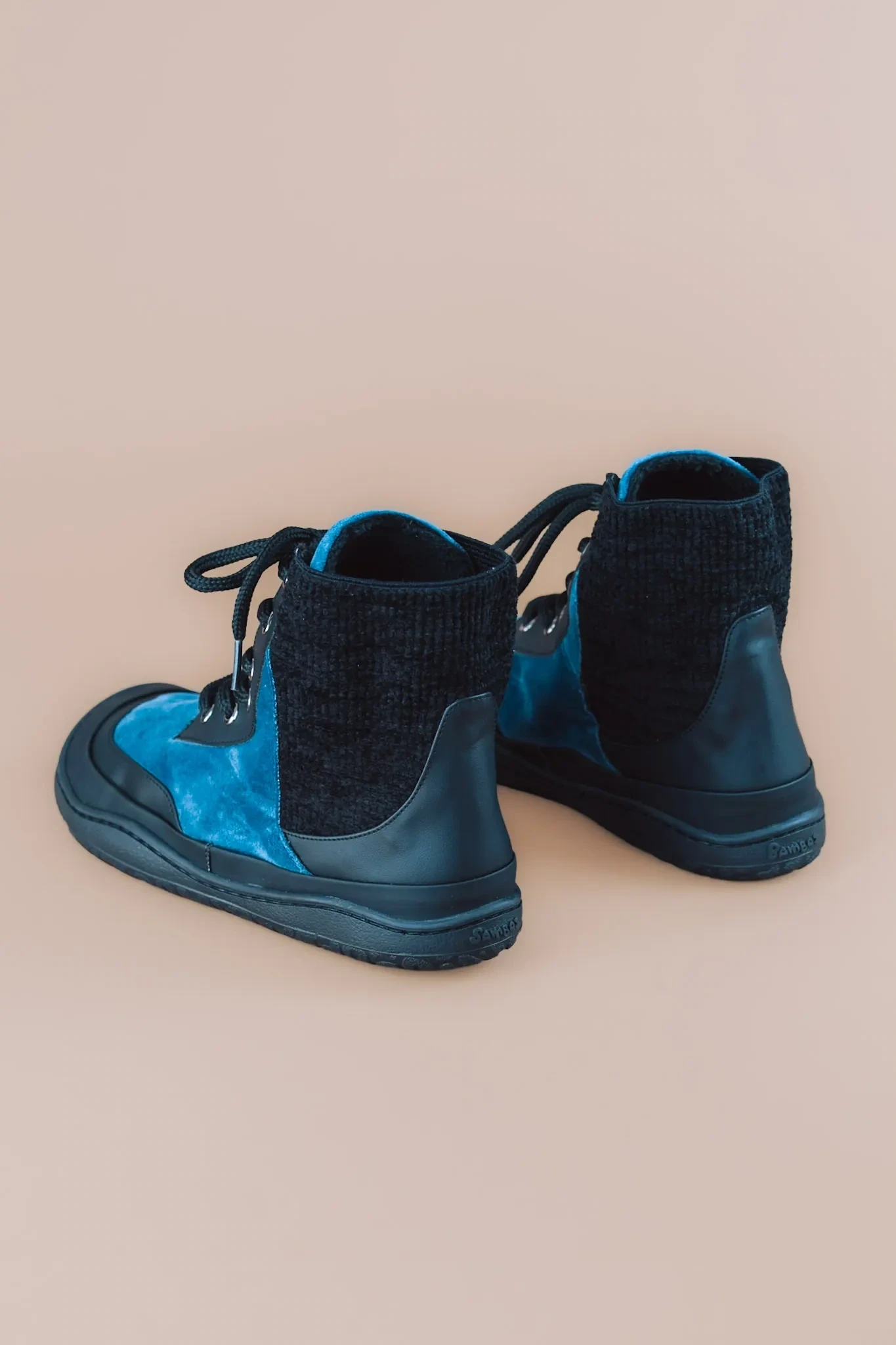 Босоногие ботинки Sambas the bambas Eclipse — синие с чёрным