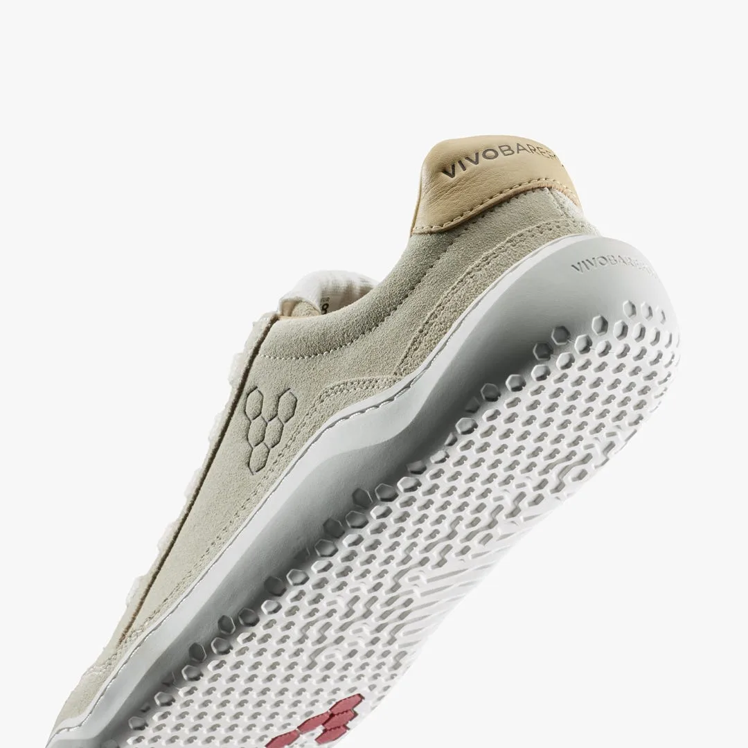 Кроссовки Vivobarefoot Gobi III Sneaker Leather — мужская модель, песочный с бордовым, фото 7