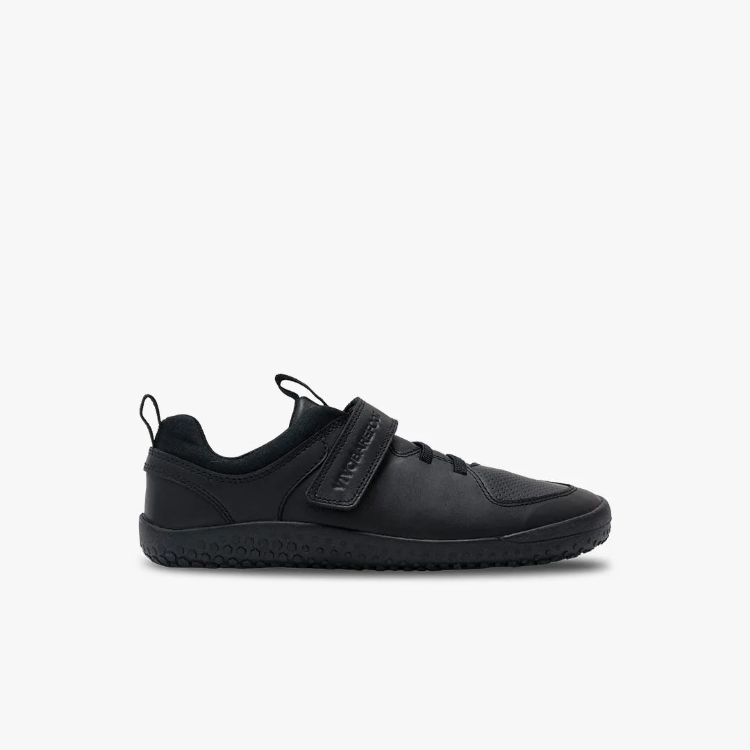 Кроссовки Vivobarefoot Primus Ludo School — детская модель, чёрный
