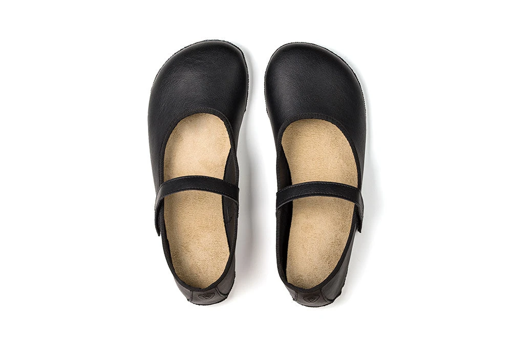 Балетки Ahinsa Ananda Ballet с ремешком Barefoot — чёрный, фото 10