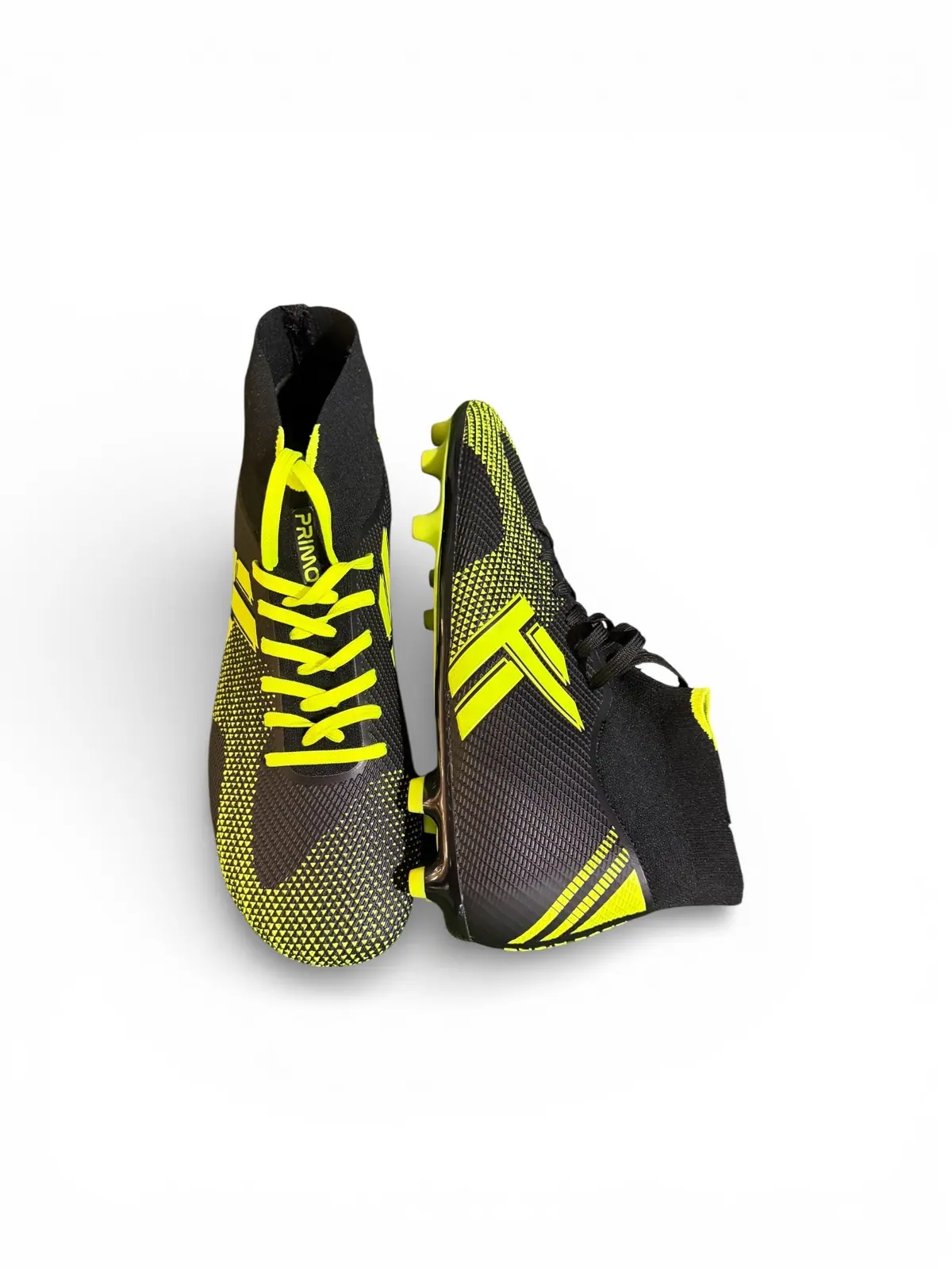 Босоногие футбольные бутсы Free Kickz Primo AG — чёрные с жёлтым, фото 6