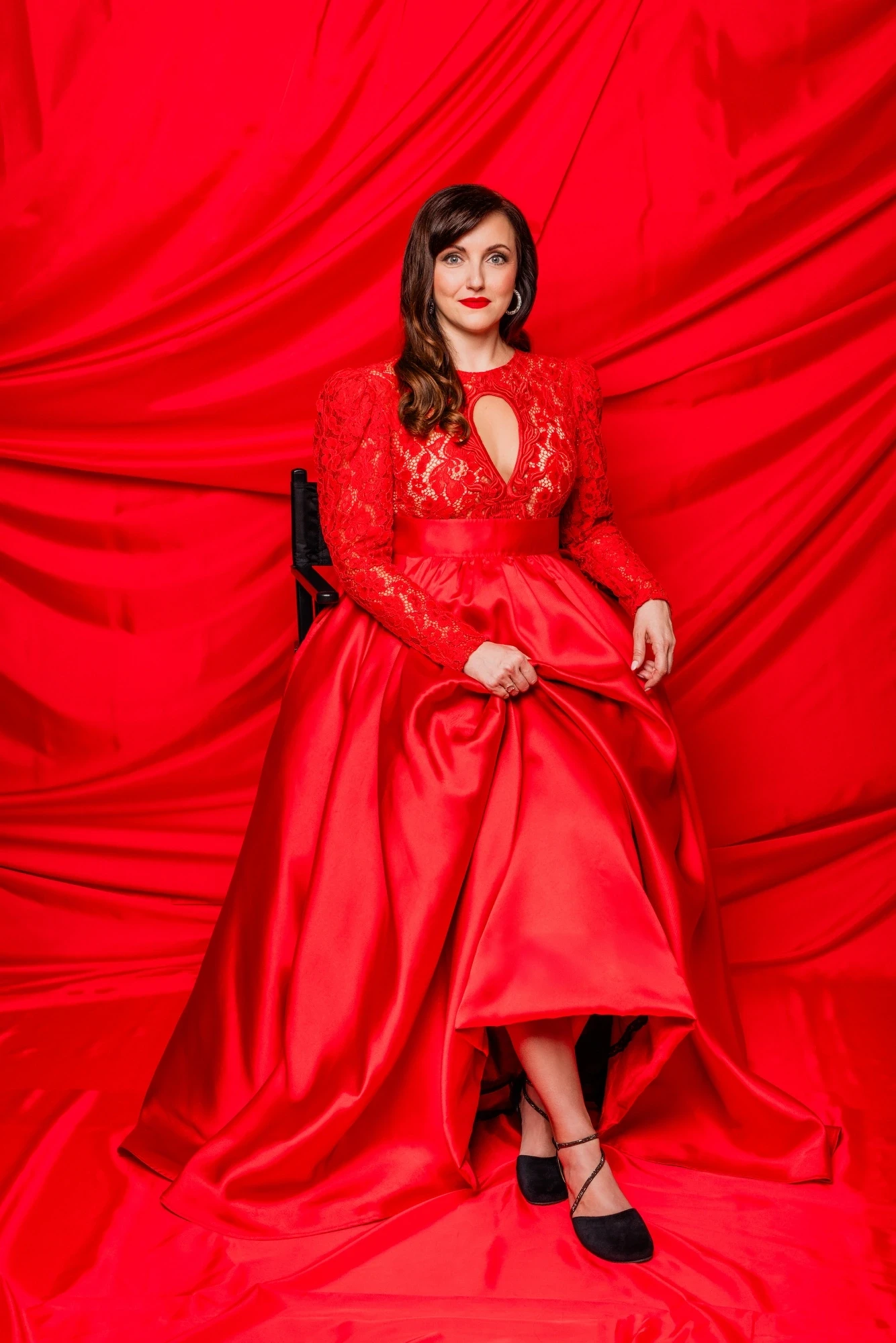 Босоногие сандалии Shapen ORCHID GLAMOUR — чёрный (бархат) · широкая колодка, фото 8