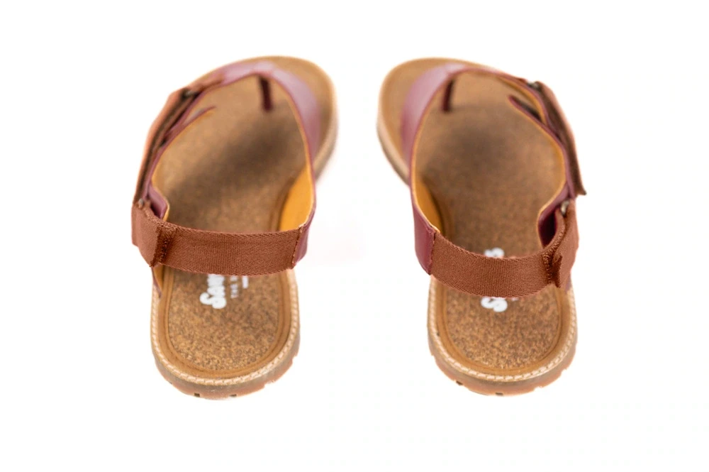 Босоногие сандалии Sambas the bambas Vesta — бордовые, фото 5